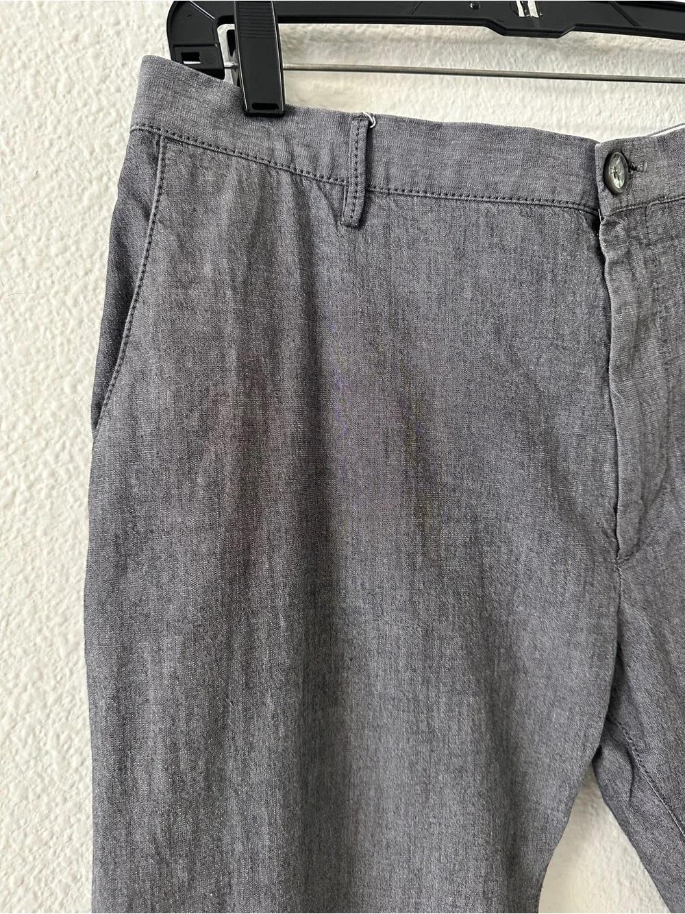 Hugo Boss Classic Gray Cotton Men’s Dress Pants 40R Neutral Essential